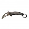 Couteaux Karambit pliable d'entrainement Gris