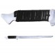 Machette Espada Trainer aluminium personnalisé à manche paracorde tressage classique couleur unie