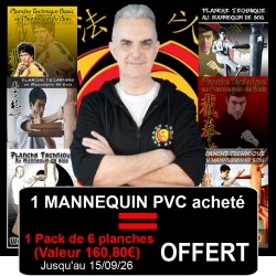 Mannequin de bois et PVC 190 cm