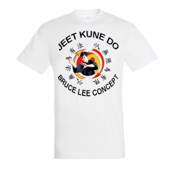 Tee-Shirt Blanc Jeet Kune Do Bruce Lee Concept