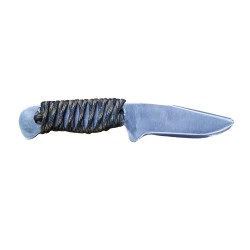 Couteaux aluminium personnalisé à manche paracorde tressage croisé en X couleur unie