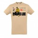 Tee-Shirt Sable Bruce LEE 50Th Birthday Glorious